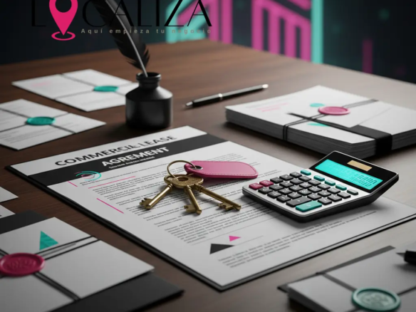 Documentos de fianza, aval y garantías en una mesa de oficina en Sanlúcar de Barrameda