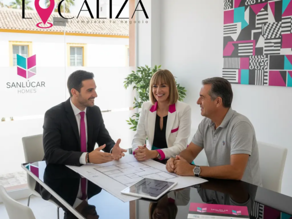 Profesionales inmobiliarios asesorando sobre subrogación del alquiler de un local comercial en Sanlúcar de Barrameda