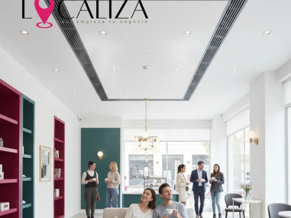 Sistema de climatización eficiente instalado en un local comercial moderno en Sanlúcar de Barrameda