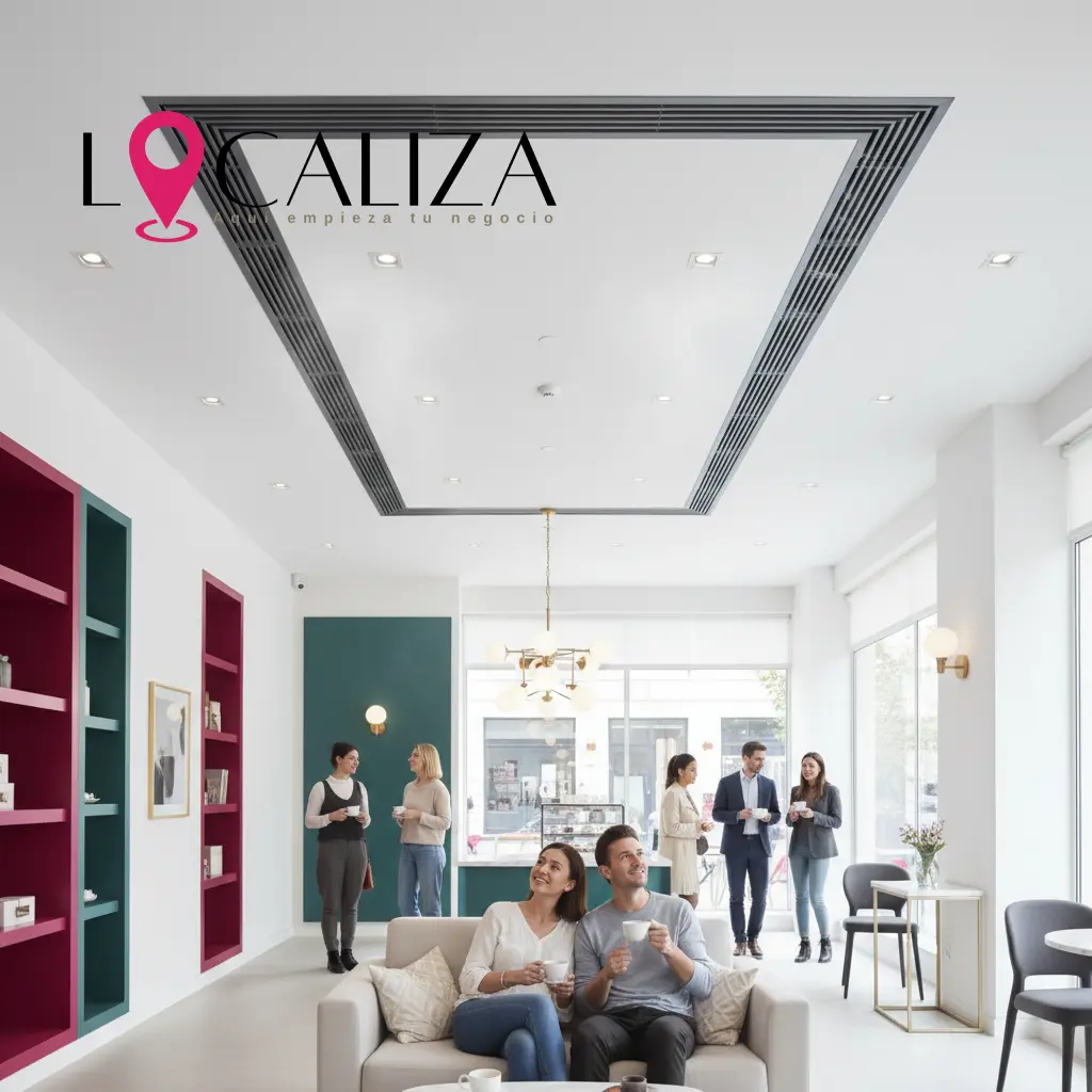 Sistema de climatización eficiente instalado en un local comercial moderno en Sanlúcar de Barrameda