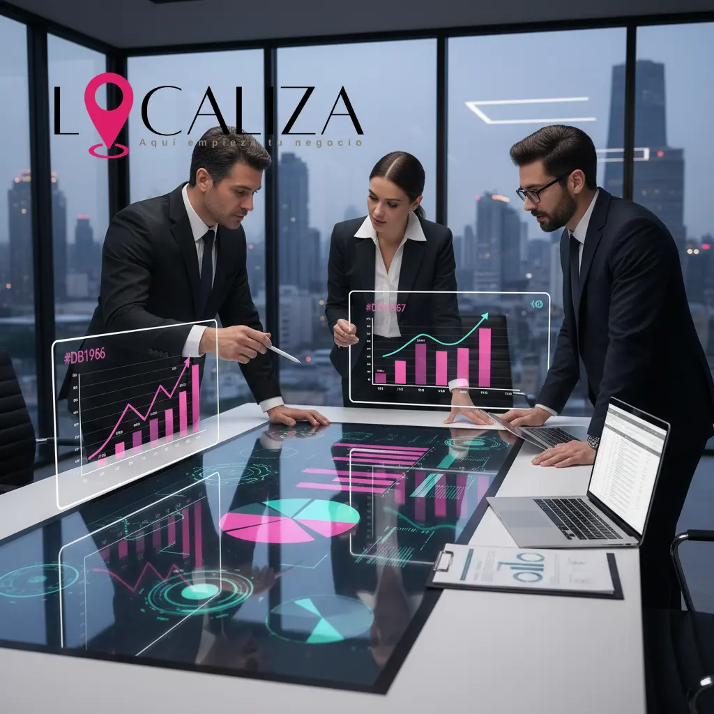 Profesionales analizando gráficos de facturación y datos de clientela para valorar un negocio en Sanlúcar de Barrameda.